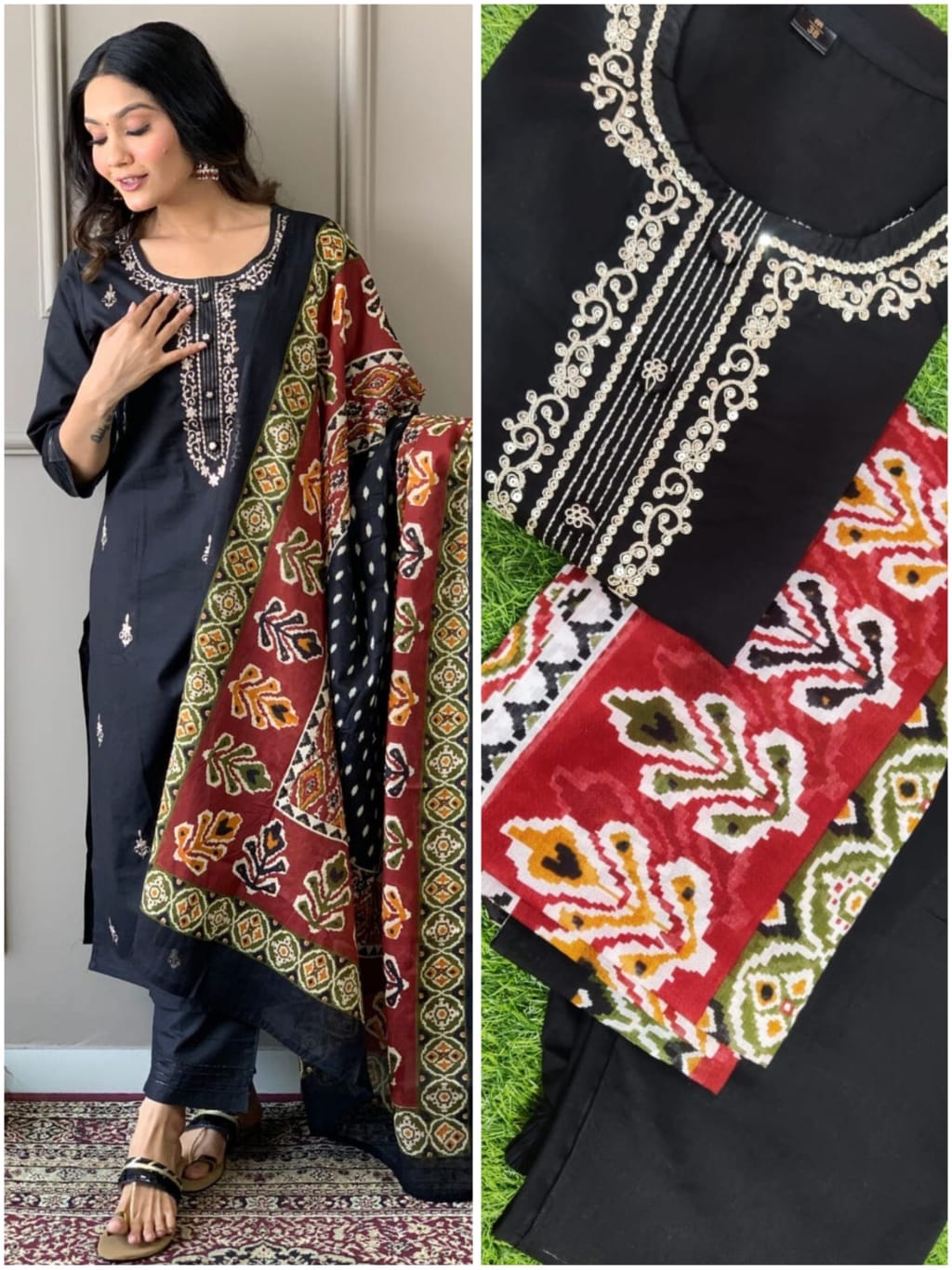 Kalaai Fashion Cotton Printed Wholesale Kurti With Bottom Dupatta Manufacturers
